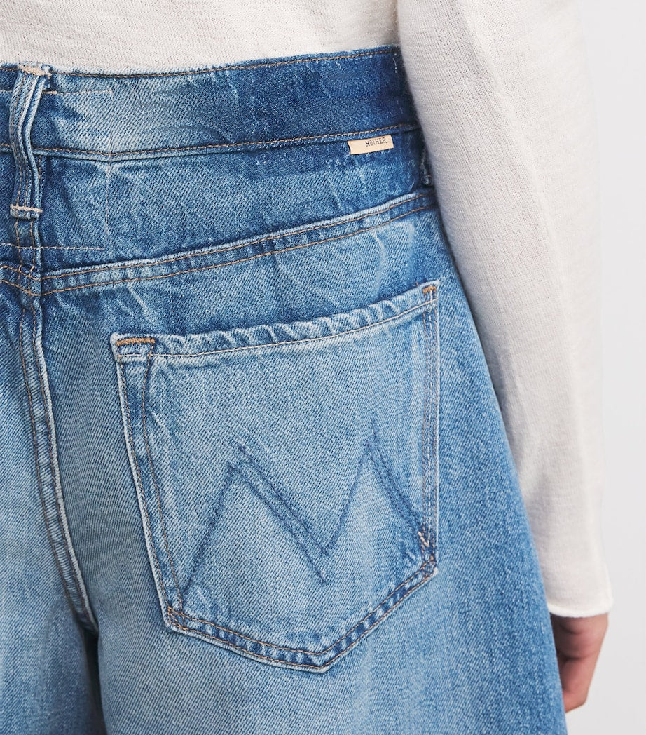 MOTHER Blue The Whole Lot Fray Shorts