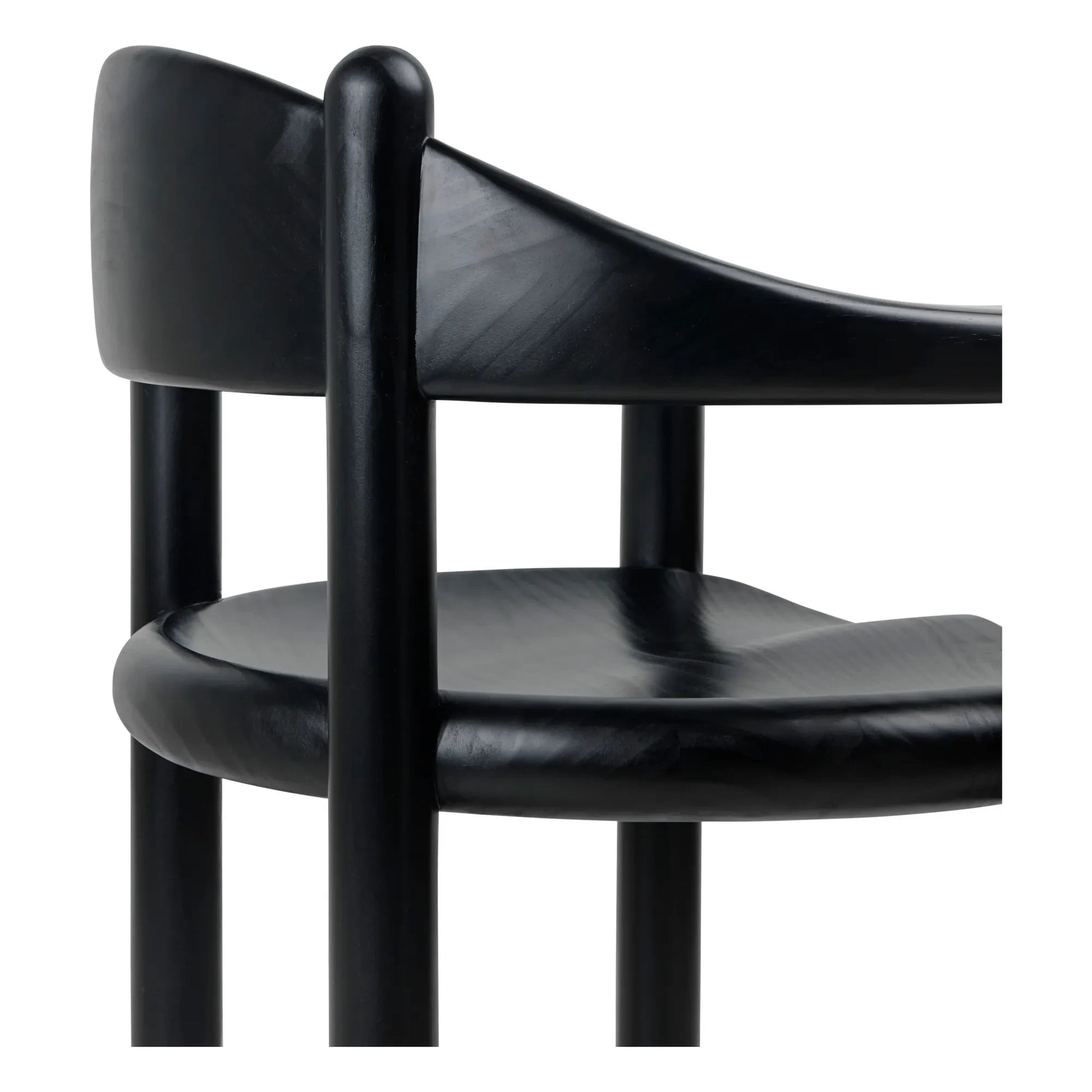 Gubi - Daumiller chair with armrests, Rainer Daumiller | Black