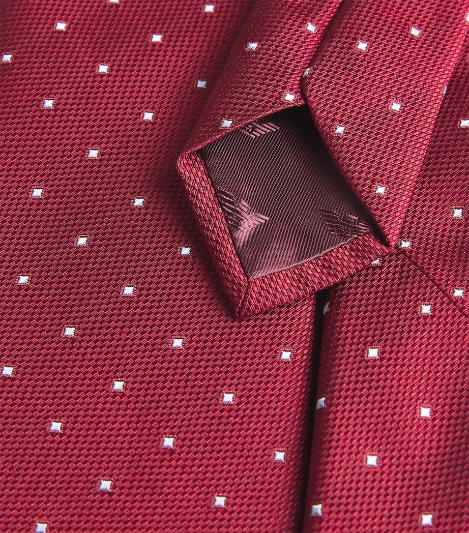 Emporio Armani Silk Diamond-Jacquard Tie