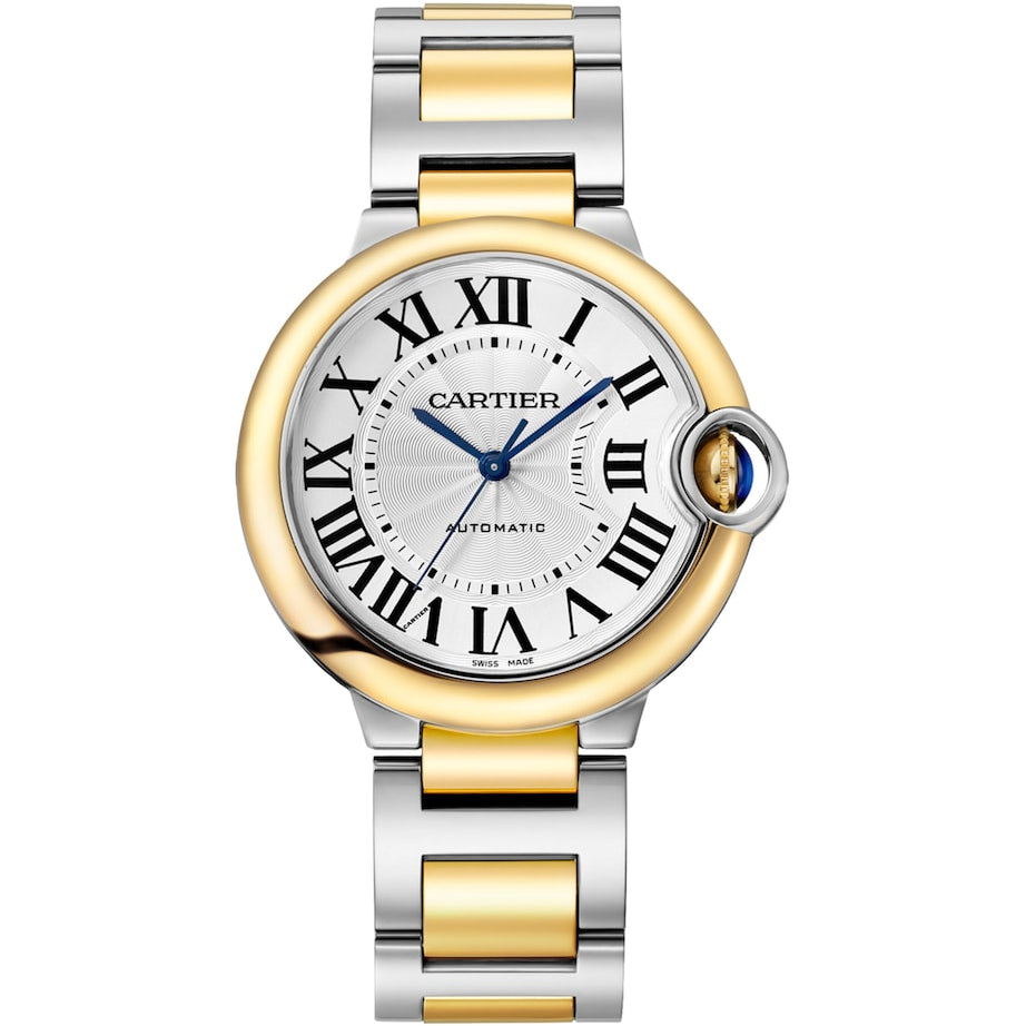 Cartier Yellow Gold and Stainless Steel Ballon Bleu de Cartier Watch 36mm