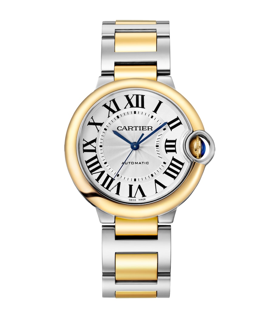 Cartier Yellow Gold and Stainless Steel Ballon Bleu de Cartier Watch 36mm