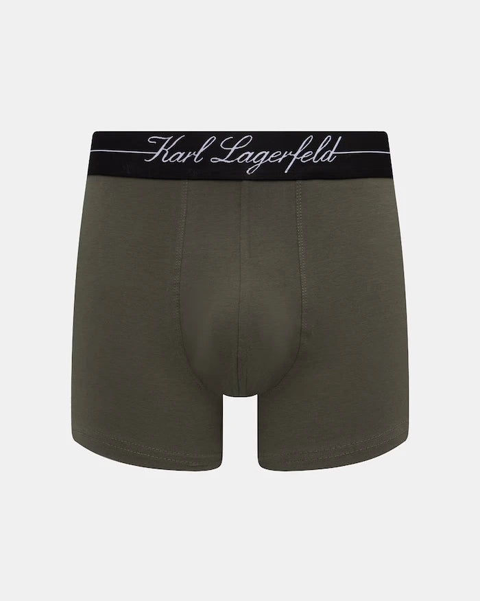 Karl Lagerfeld erkek pamuk ve elastanlı dar boxer 3'lü