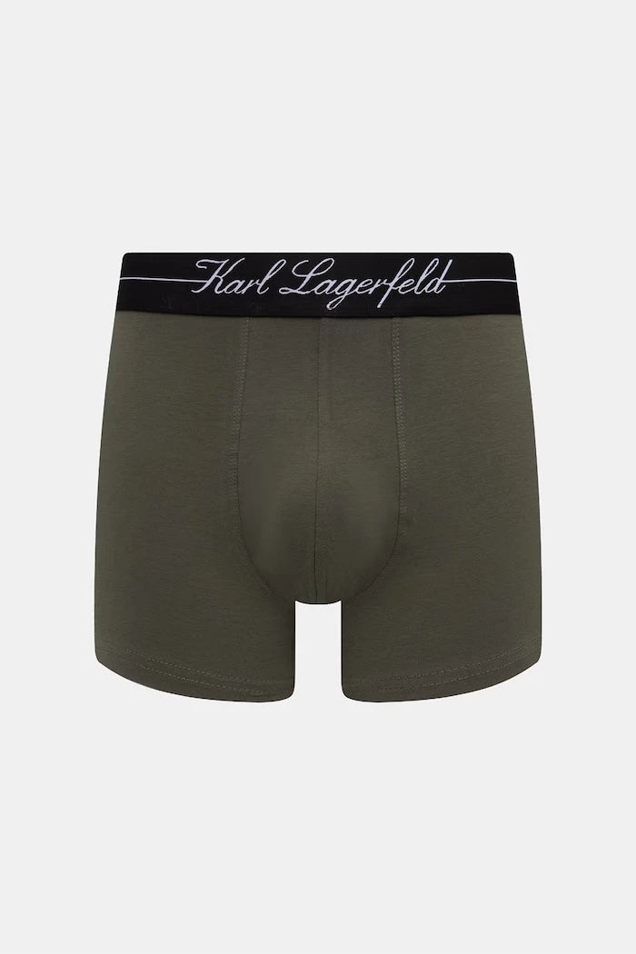 Karl Lagerfeld erkek pamuk ve elastanlı dar boxer 3'lü