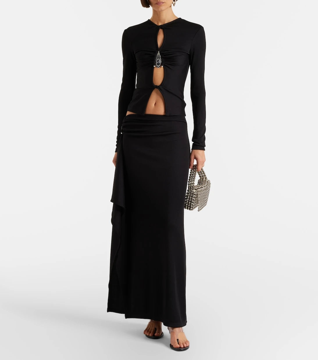 Christopher Esber - Cutout ribbed-knit top