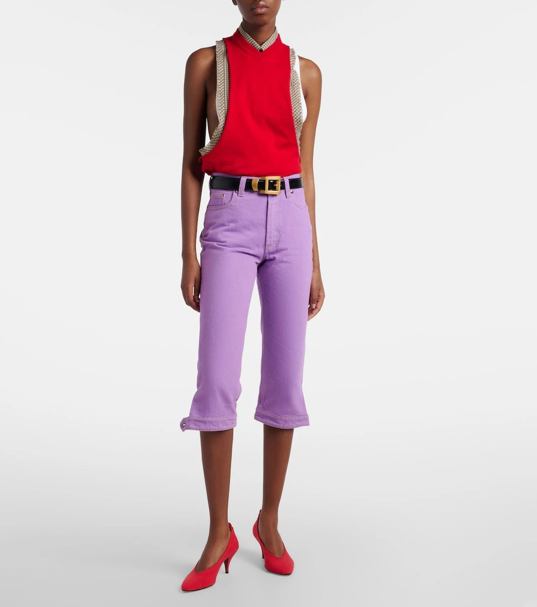 Versace - Knitted cotton top