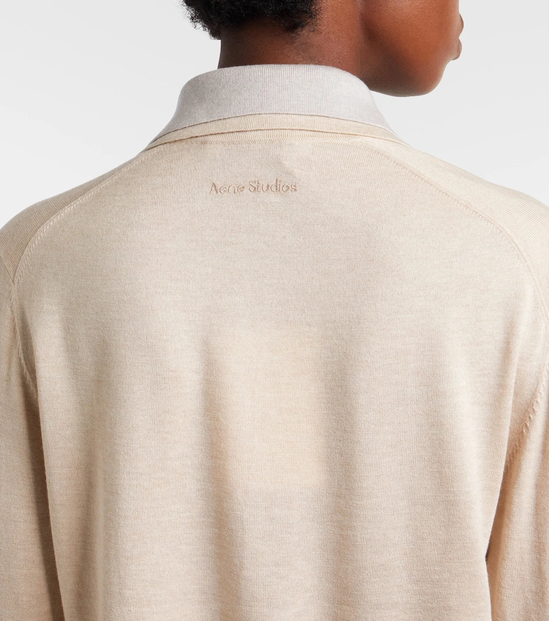 Acne Studios - Silk, wool, and cashmere polo sweater