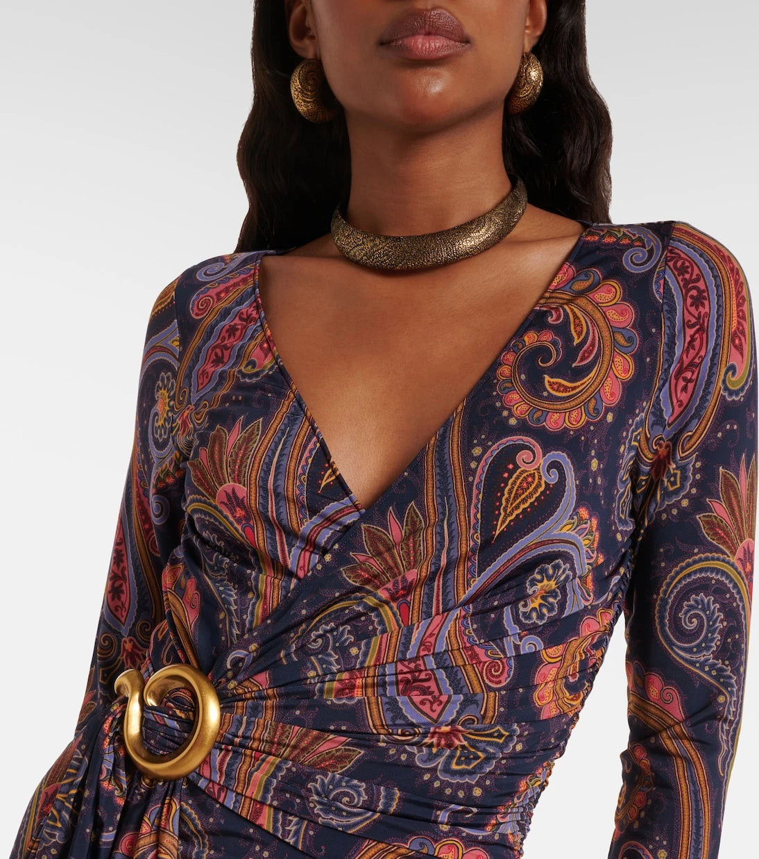 Etro - Paisley wrap dress