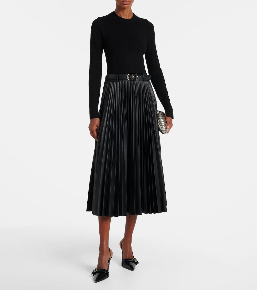 Simkhai - Abilene knitted pleated midi dress