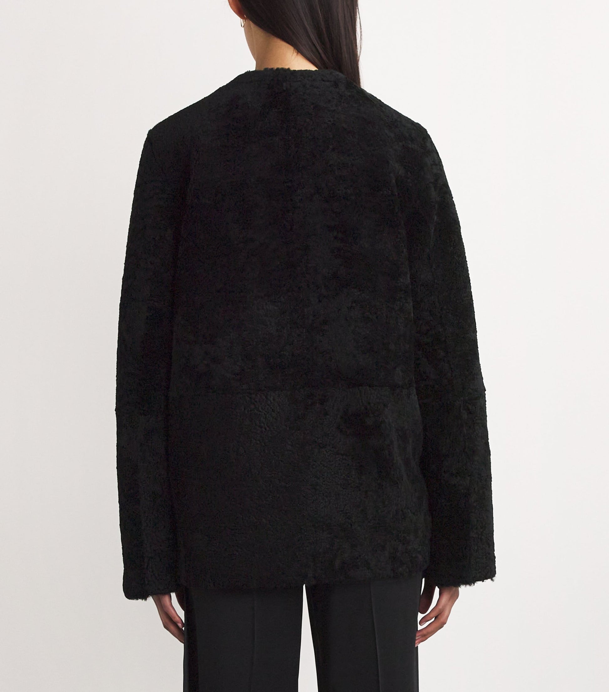 Toteme Black Shearling Teddy Jacket