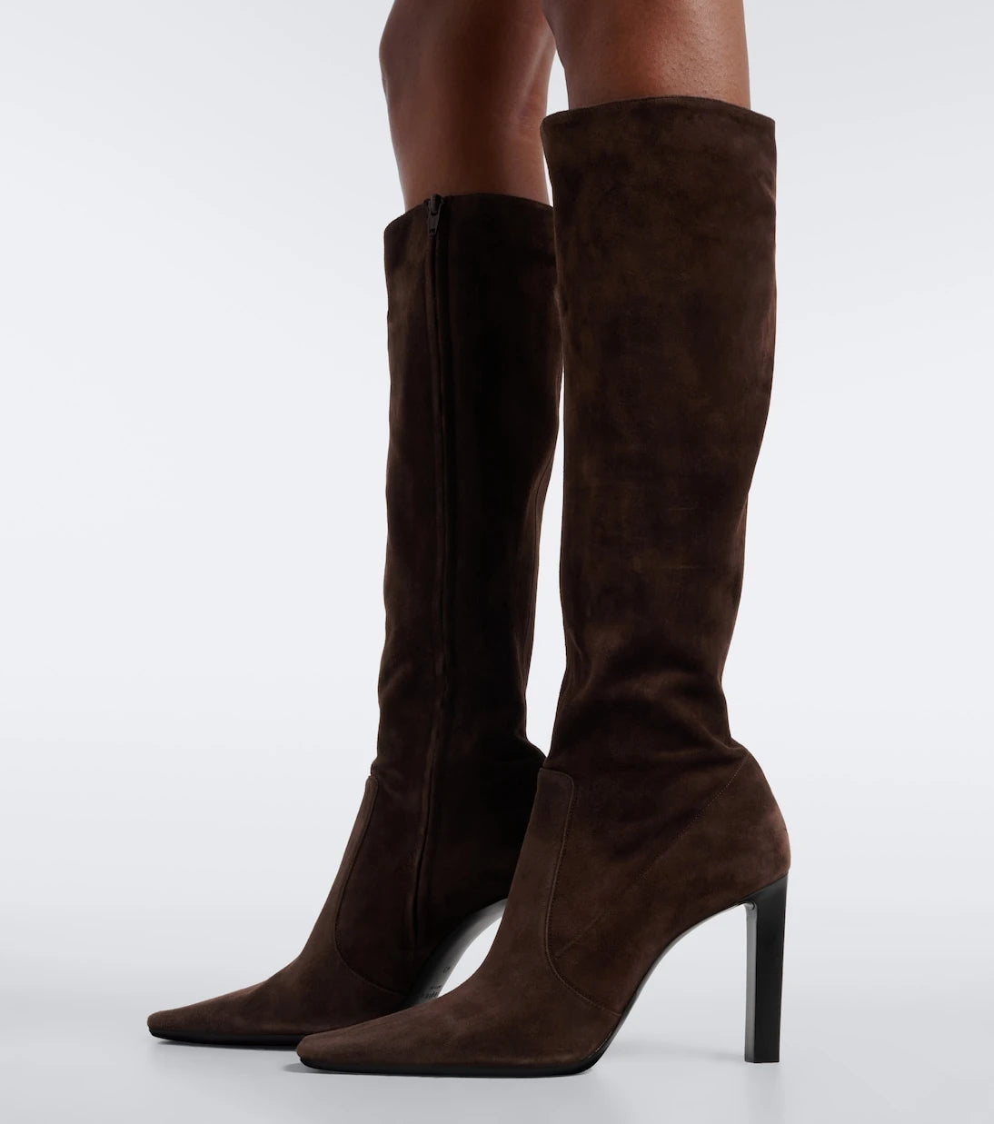 Saint Laurent - Francoise suede knee-high boots