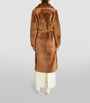 Yves Salomon Beige Lamb Fur Reversible Wrap Coat