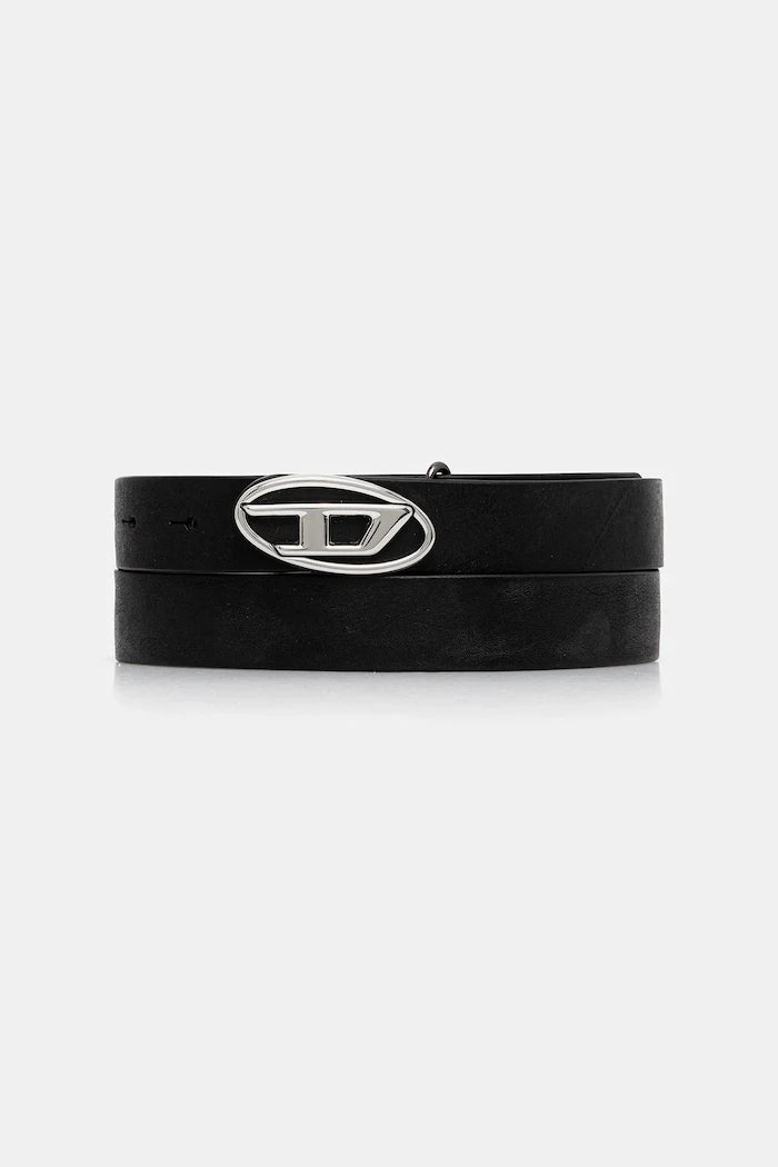 Кожен колан Diesel OVAL D LOGO B-1DR-LAYER