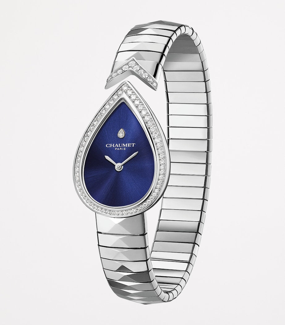 Stainless Steel and Diamond Joséphine Aigrette Watch (20.2mm)