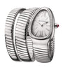 Bvlgari Stainless Steel and Diamond Serpenti Tubogas Watch 35mm