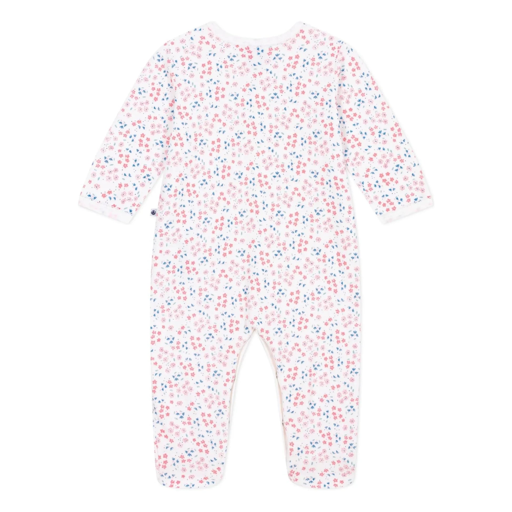 Petit Bateau - Dors Bien Fleuri Velours pyjamas | White