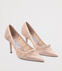 Jimmy Choo Love 85 Draped Mesh Pumps