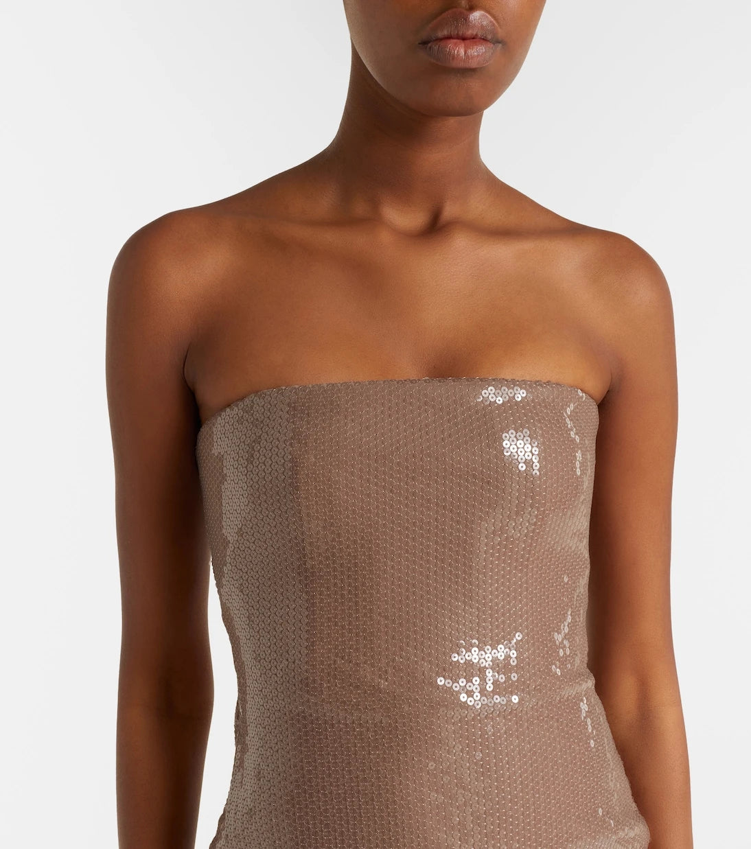Alex Perry - Sequined strapless midi dress