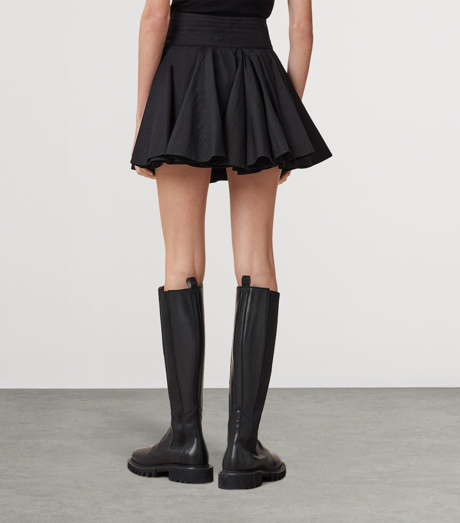 Black Tulip Mini Skirt