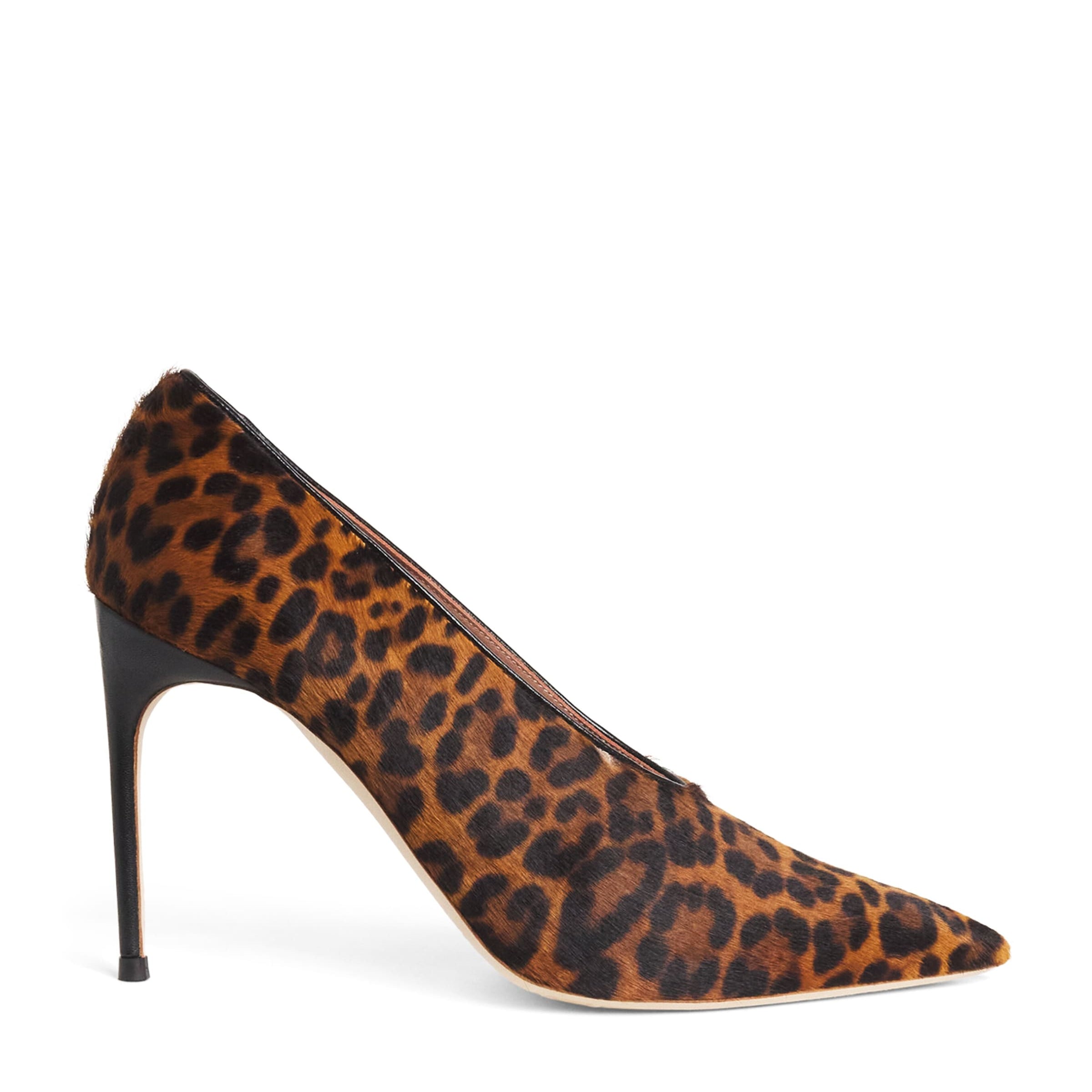 Leopard Calf Hair Tippi Pumps 90
