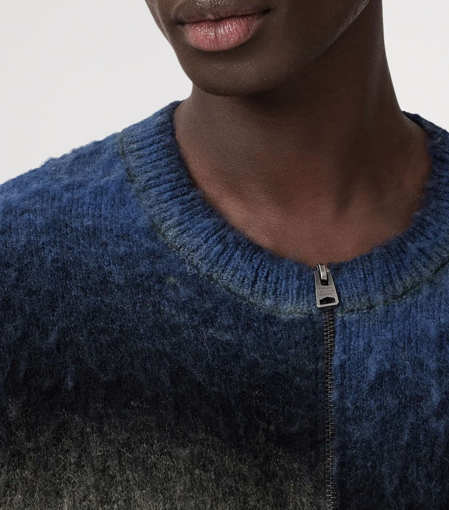 Multi Merino Wool-Blend Halley Cardigan