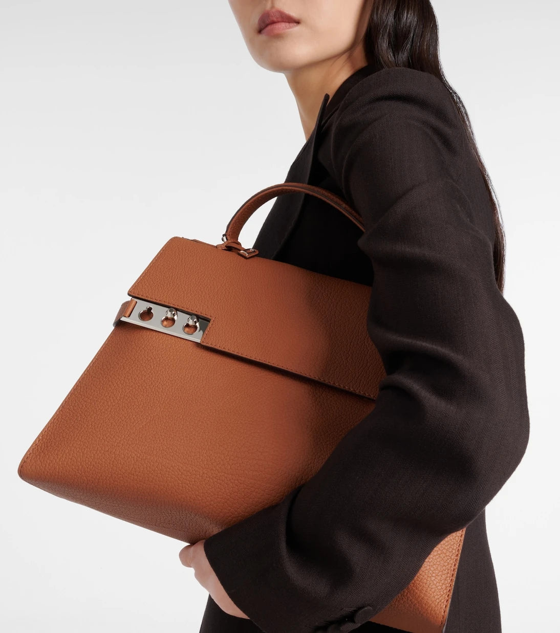 Delvaux - Tempête Large leather tote bag