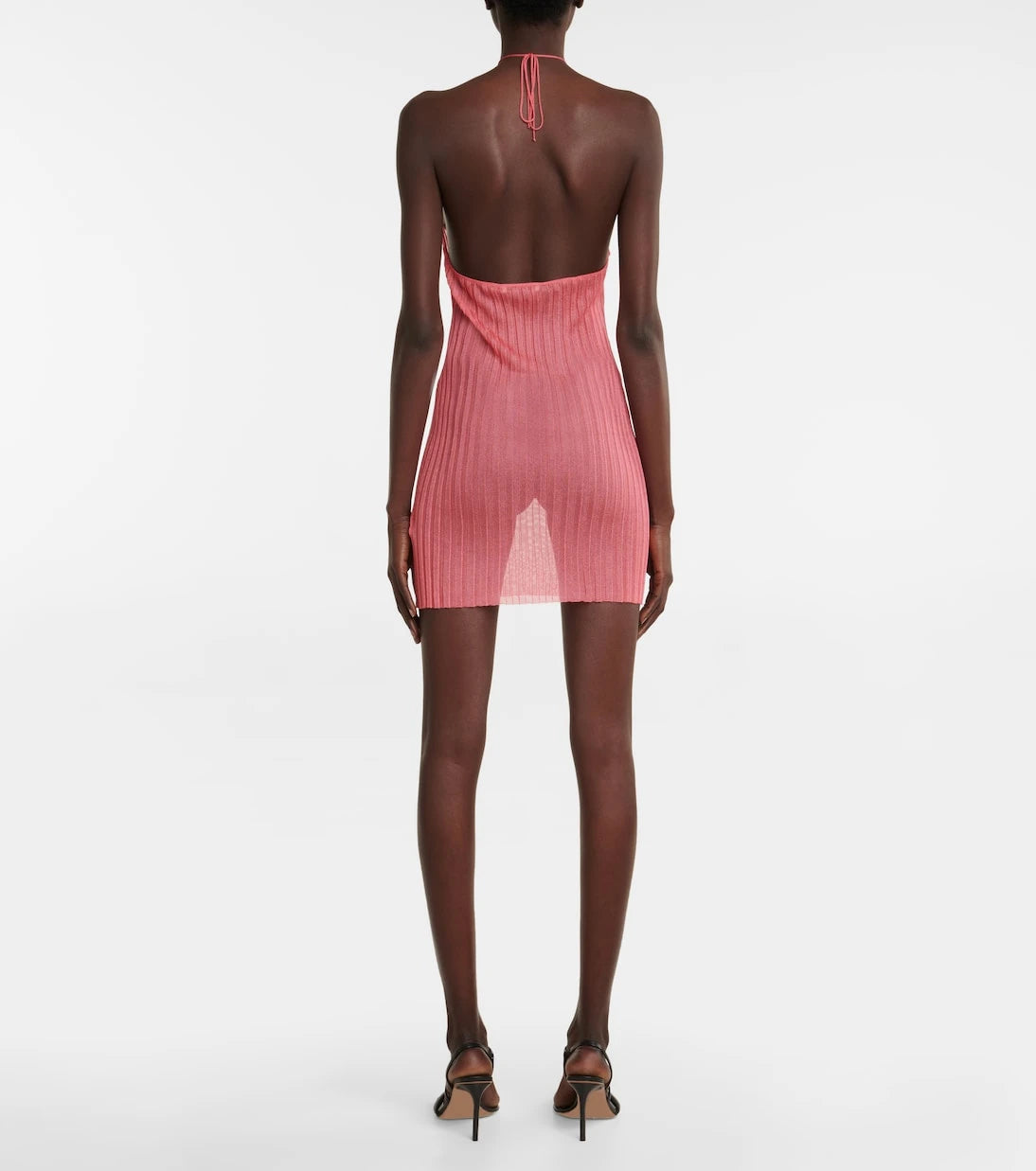Nensi Dojaka - Halterneck cotton minidress