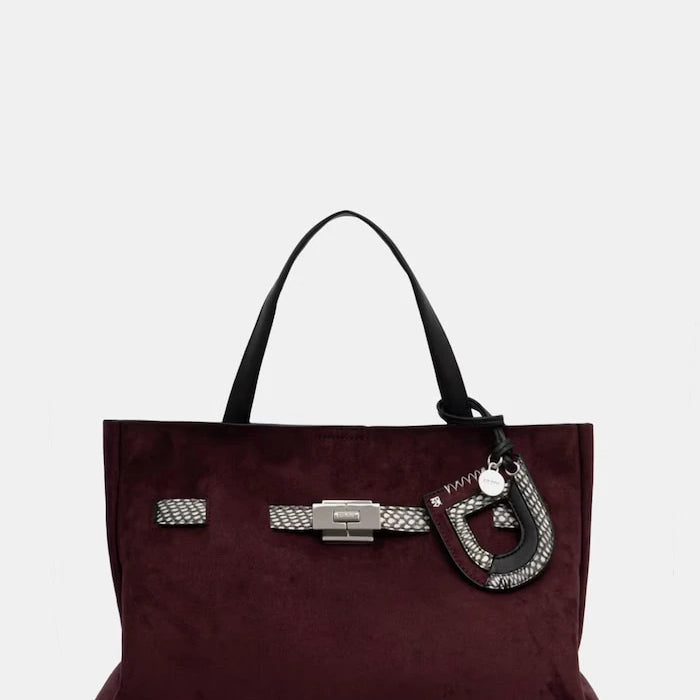 DKNY BRYAR kadın süet görünümlü shopping çanta