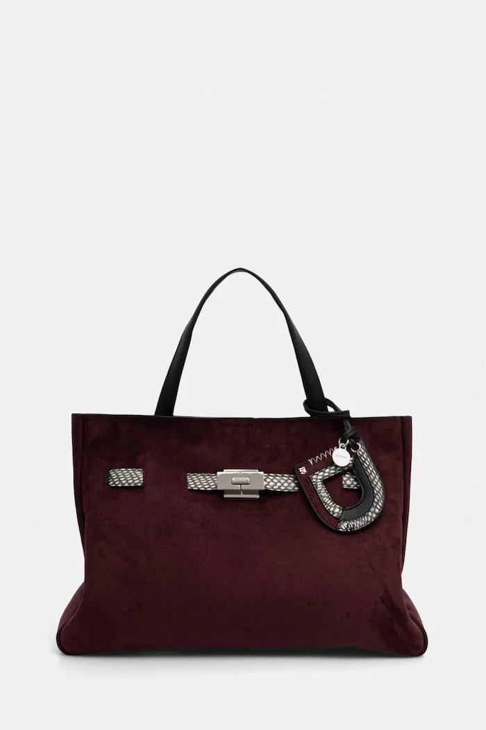 DKNY BRYAR kadın süet görünümlü shopping çanta