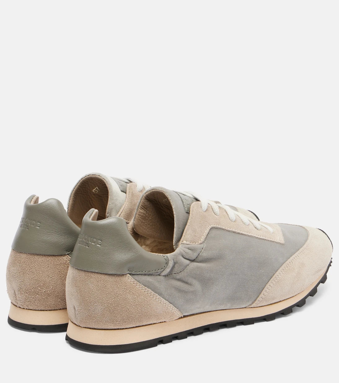 Le Monde Béryl - Slim Runner velvet and suede sneakers