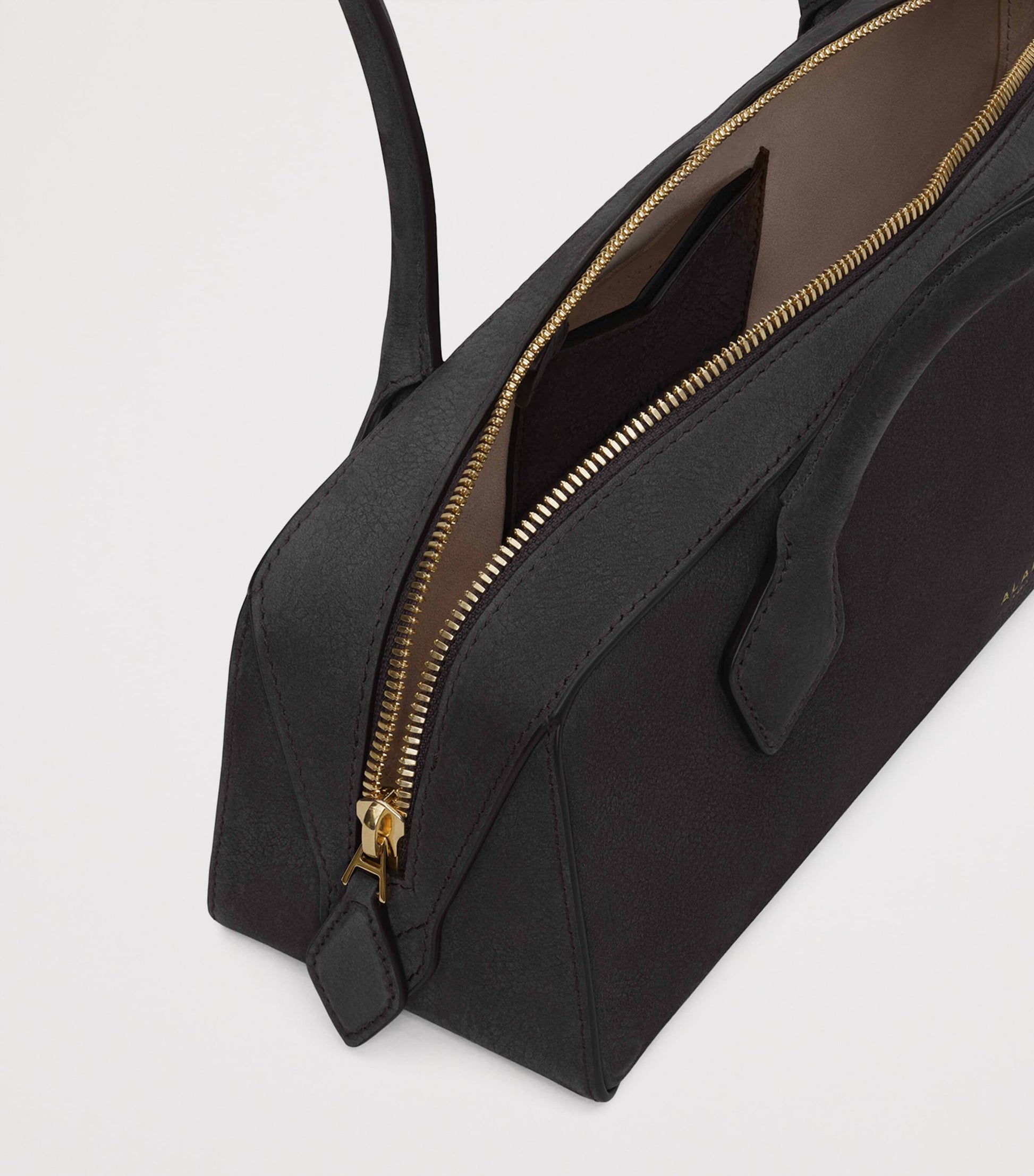 Alaïa Medium Suede Le Teckel Shoulder Bag