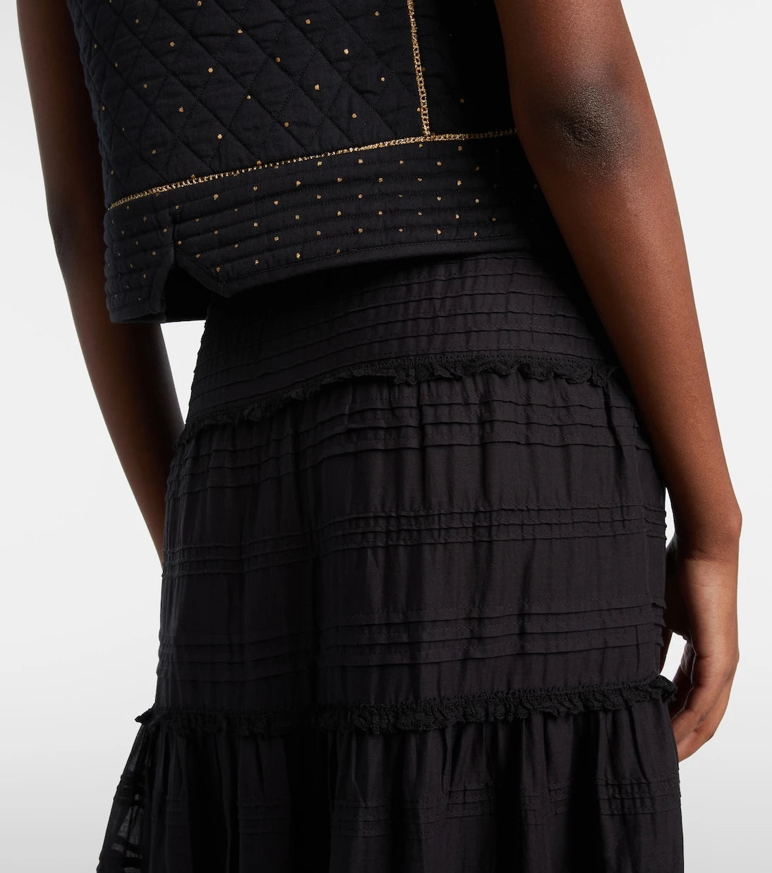 Marant Etoile - Paoline lace-trimmed maxi skirt