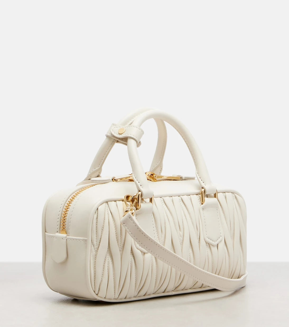 Miu Miu - Arcadie Small leather top-handle bag