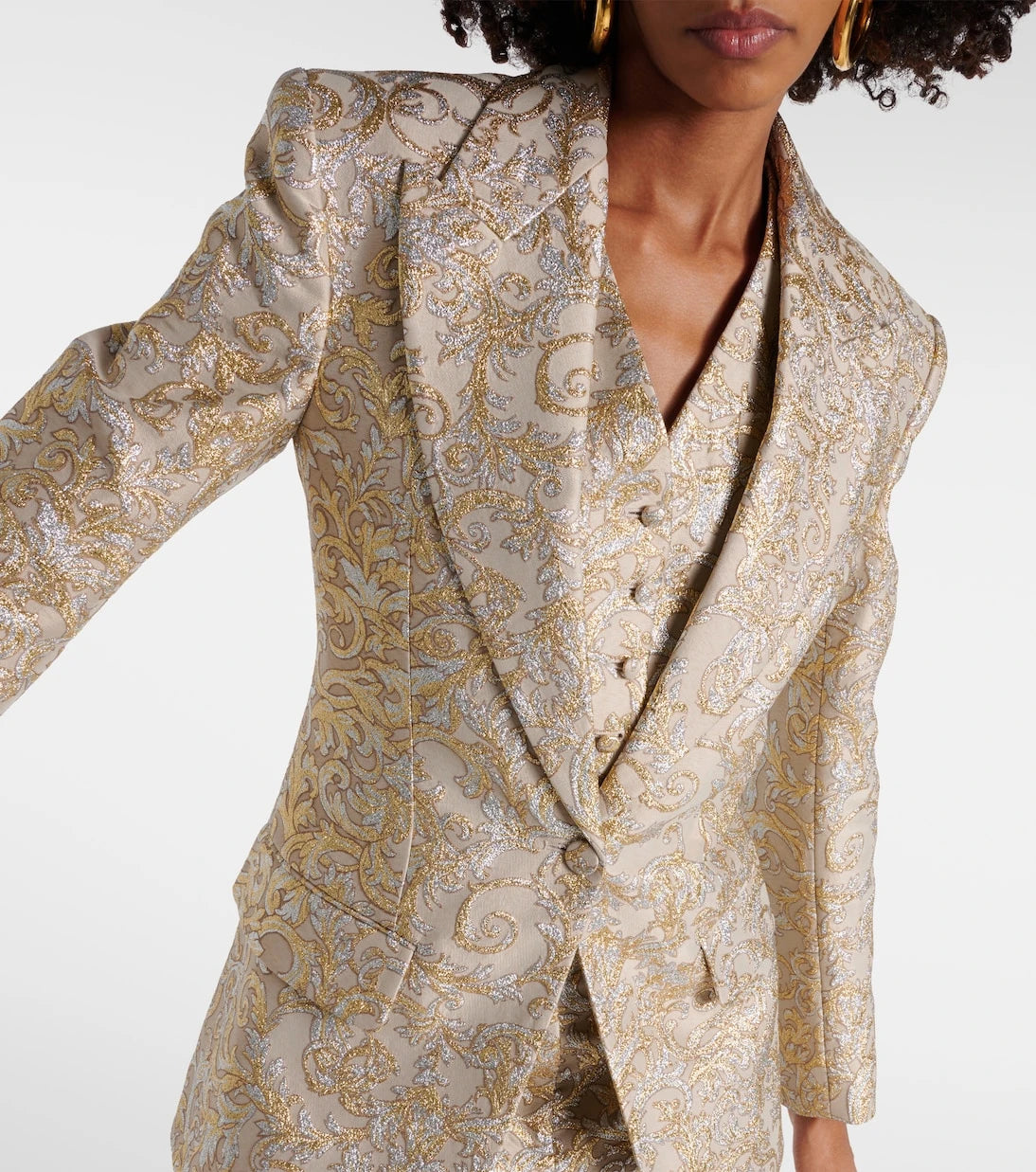 Stella McCartney - Single-breasted brocade blazer