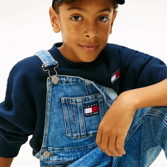 Tommy Hilfiger шапка с козирка за деца от памук