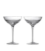 Set of 2 Crystal Copper Coast Coupe Glasses