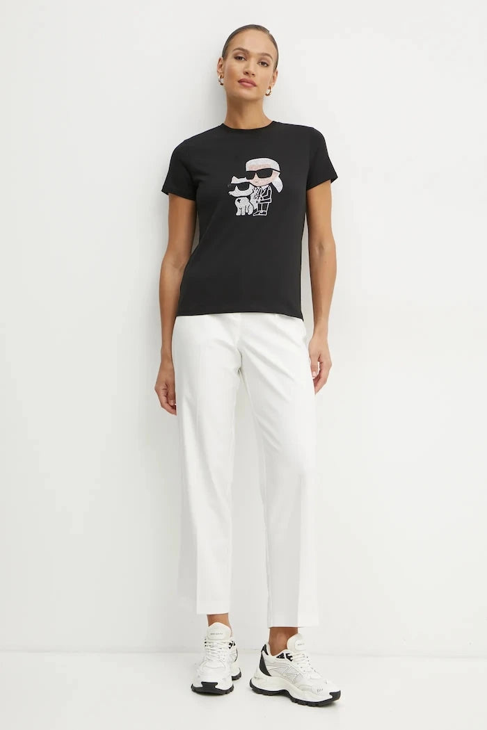 Памучна тениска Karl Lagerfeld IKON RS