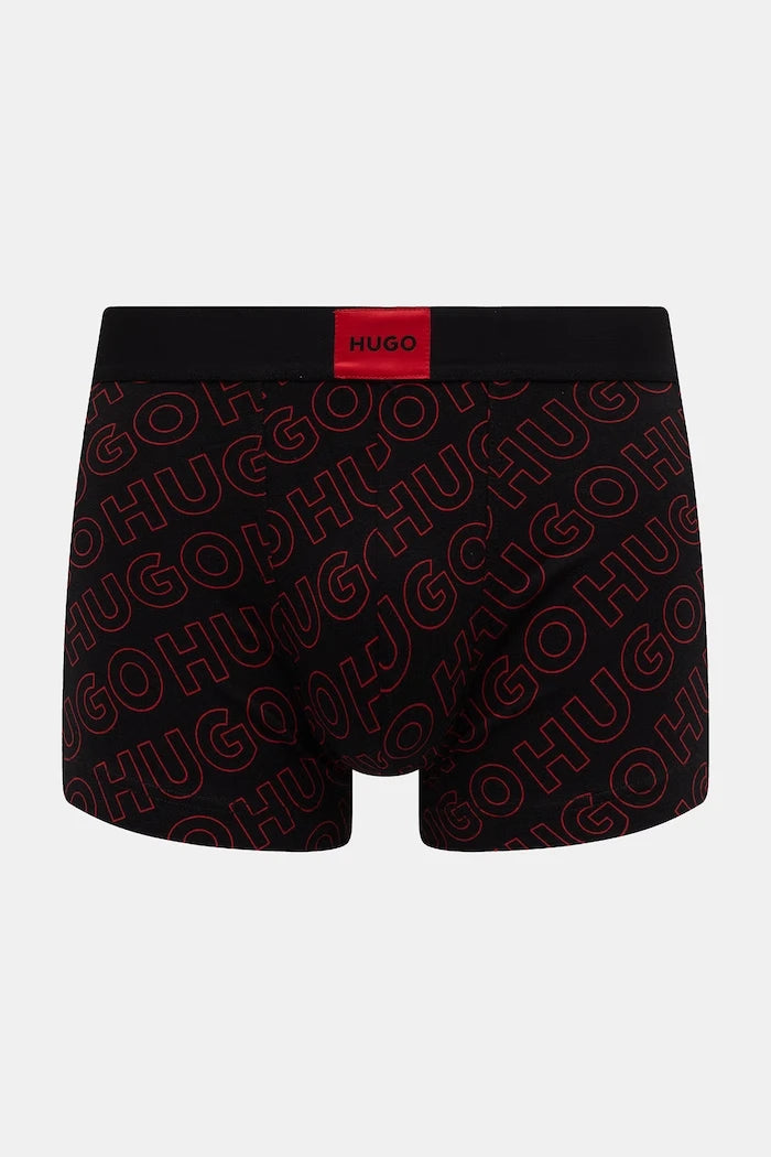 HUGO erkek pamuklu elastanlı dar boxer TRUNK TRP GALAXY DES 3’lü