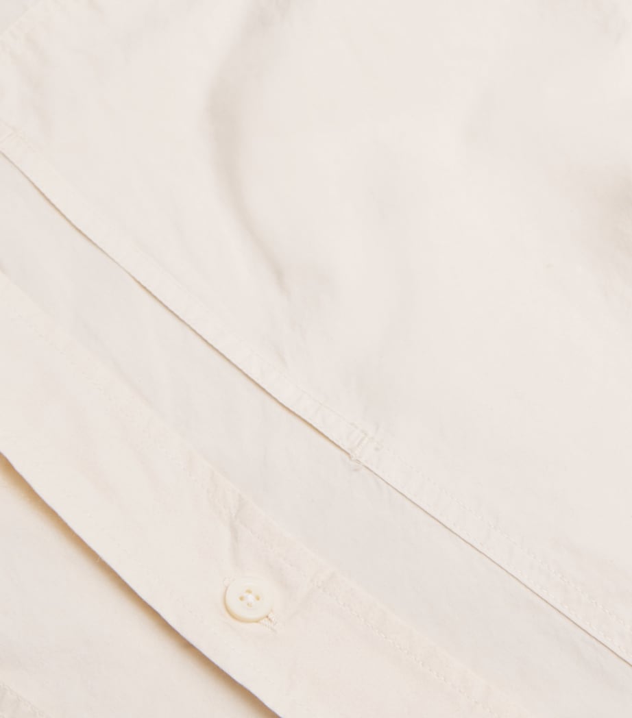 Cotton-Blend Oversized Shirt