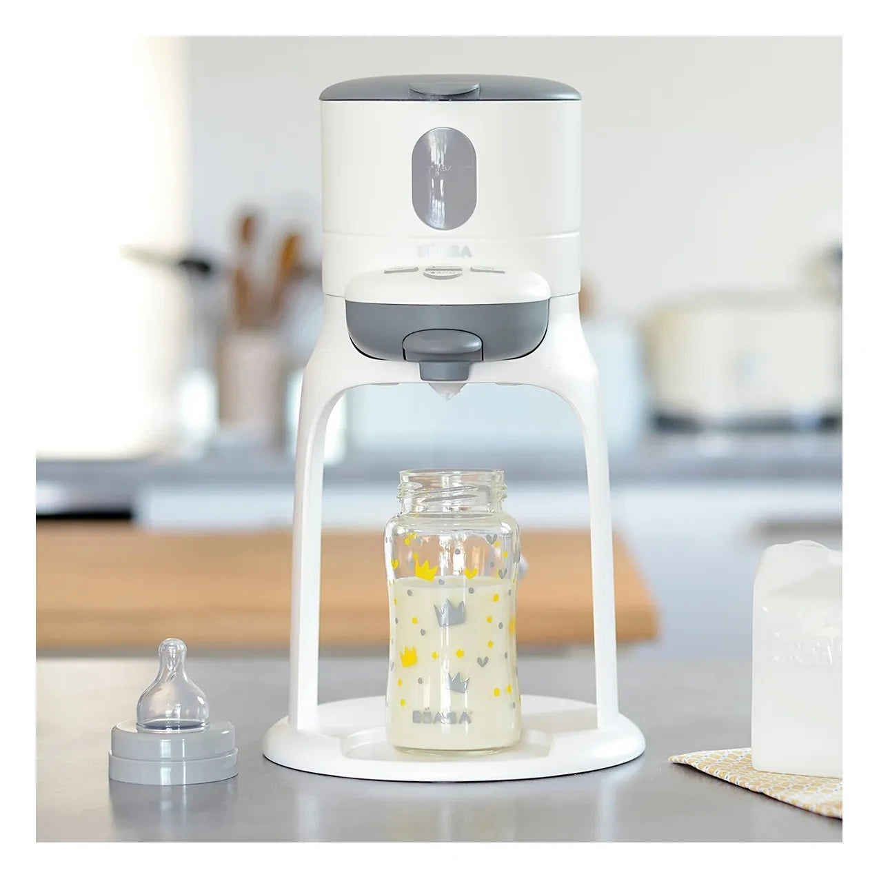Béaba - Bib'expresso ® Steril : 3-in-1 Baby Bottle Processor  | White