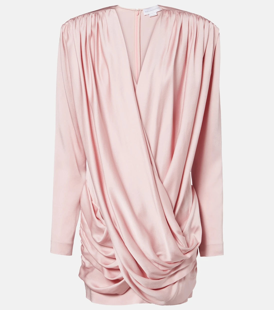 Stella McCartney - Draped crêpe satin minidress