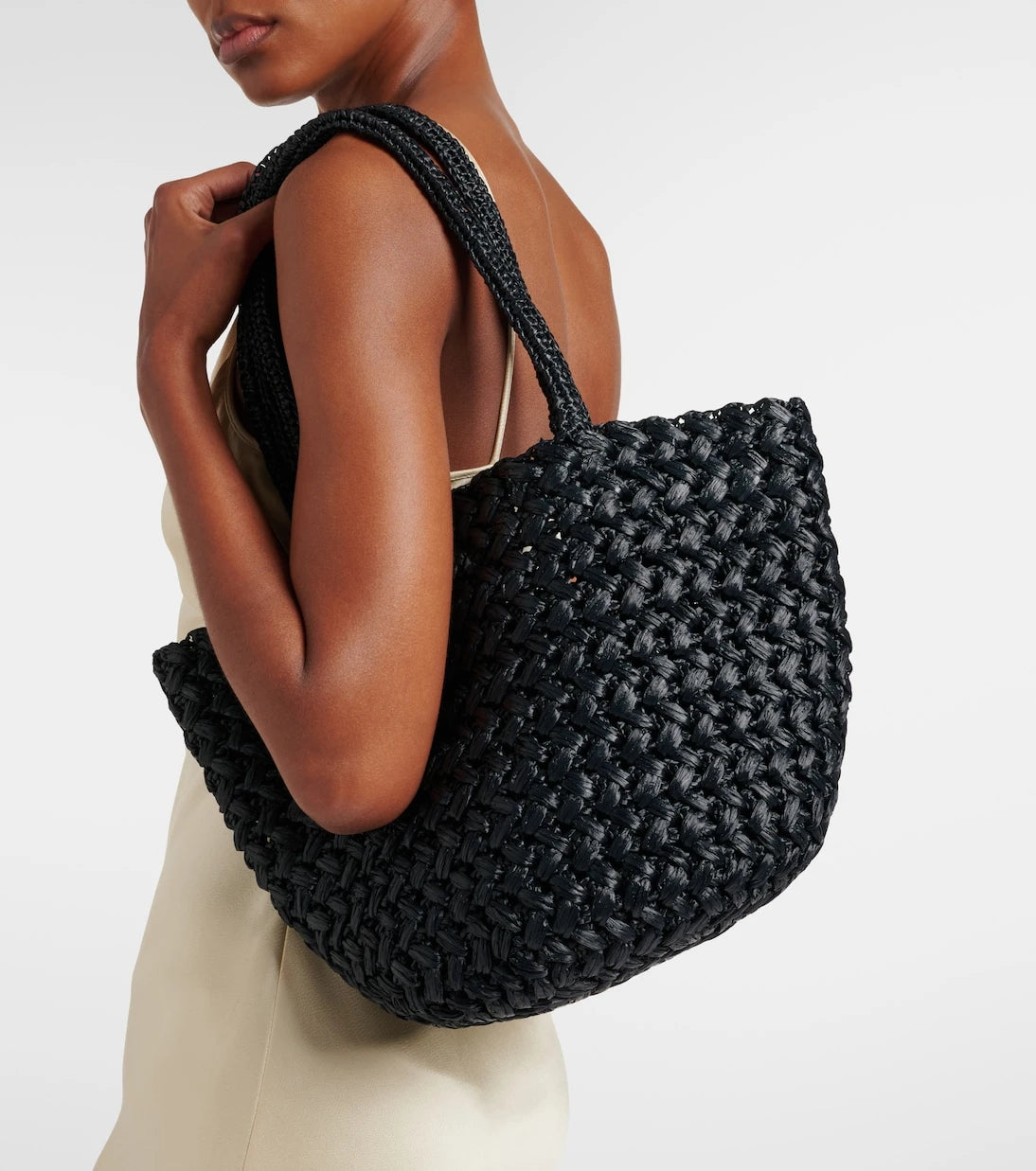 The Row - Estelle 2 Medium raffia tote bag