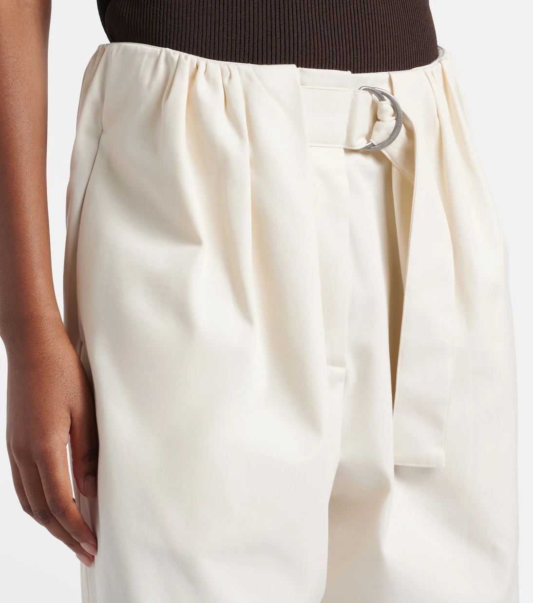 Loewe - Cotton and silk gabardine culottes