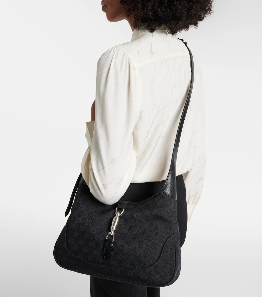 Gucci - Gucci Jackie 1961 Small canvas shoulder bag