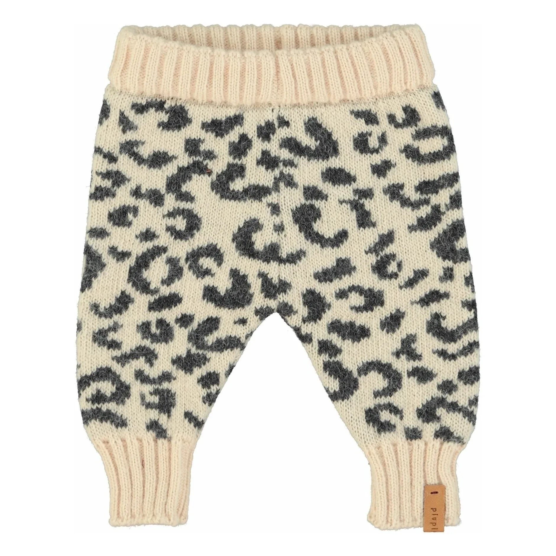 Piupiuchick - Leopard Wool Legging | Pale Pink