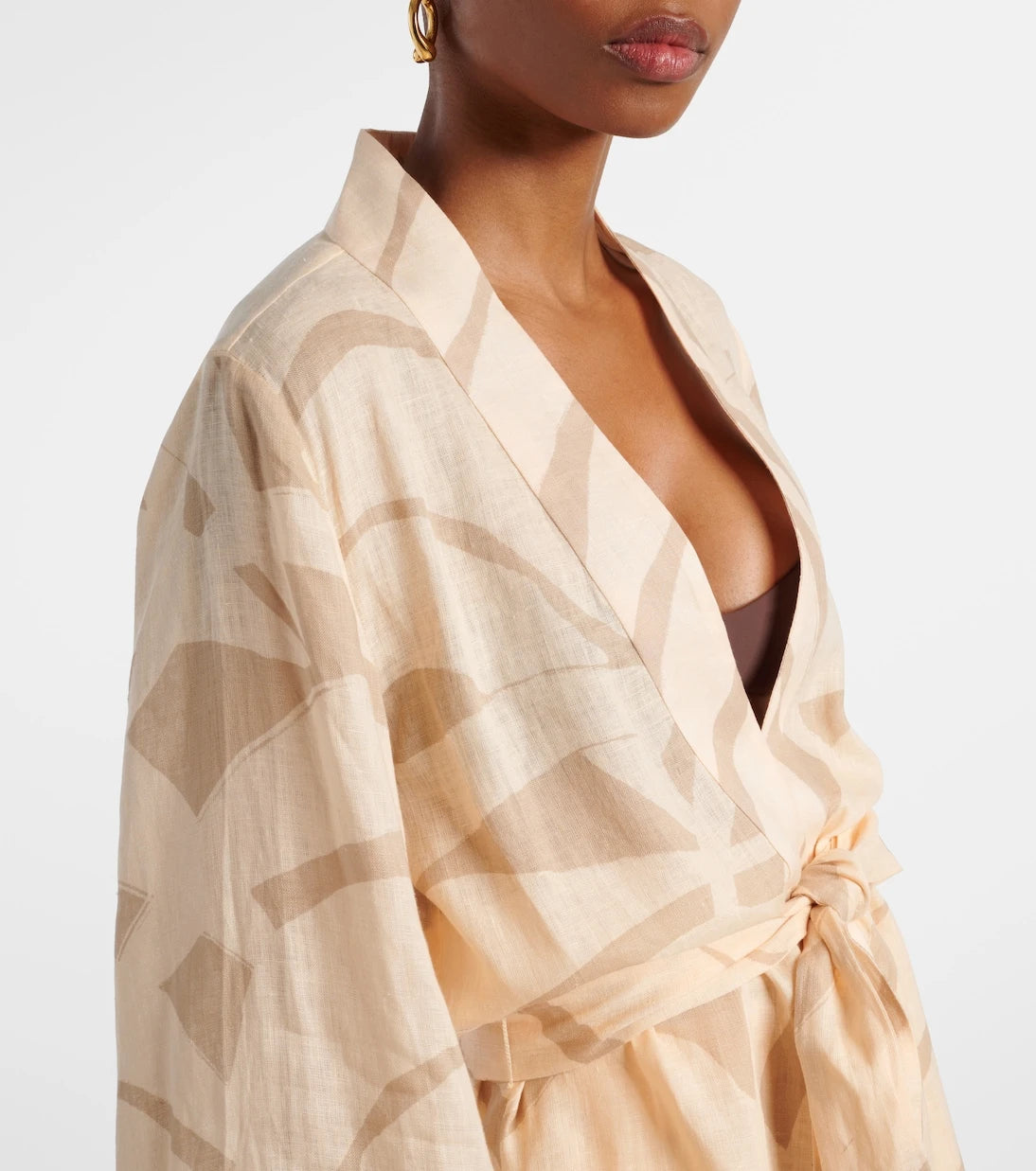 Johanna Ortiz - Printed linen beach cover-up