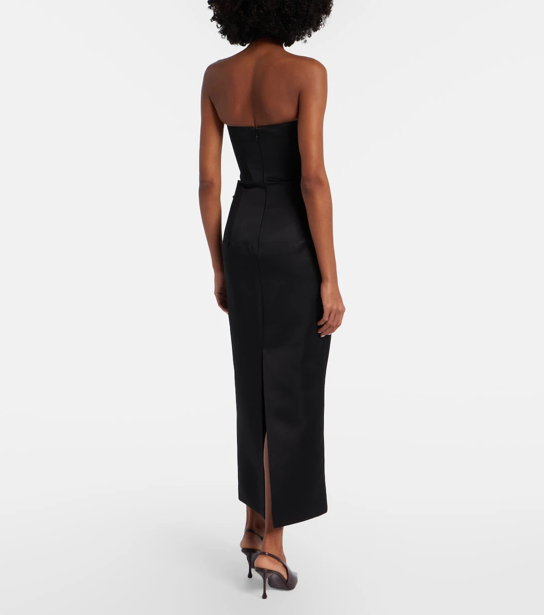 Leo Lin - Rayna floral-appliqué midi dress