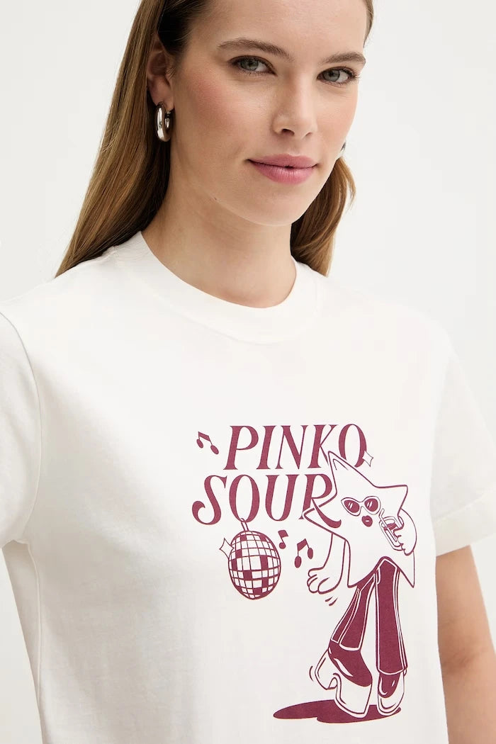 Памучна тениска Pinko