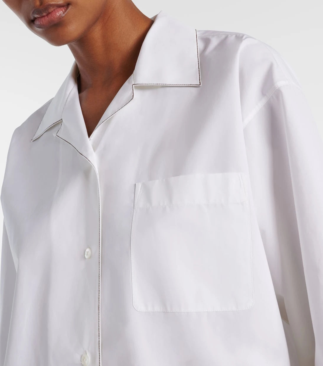 The Row - Ashlin cotton poplin shirt