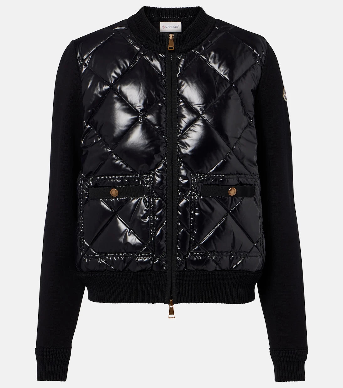 Moncler - Down-paneled cotton cardigan