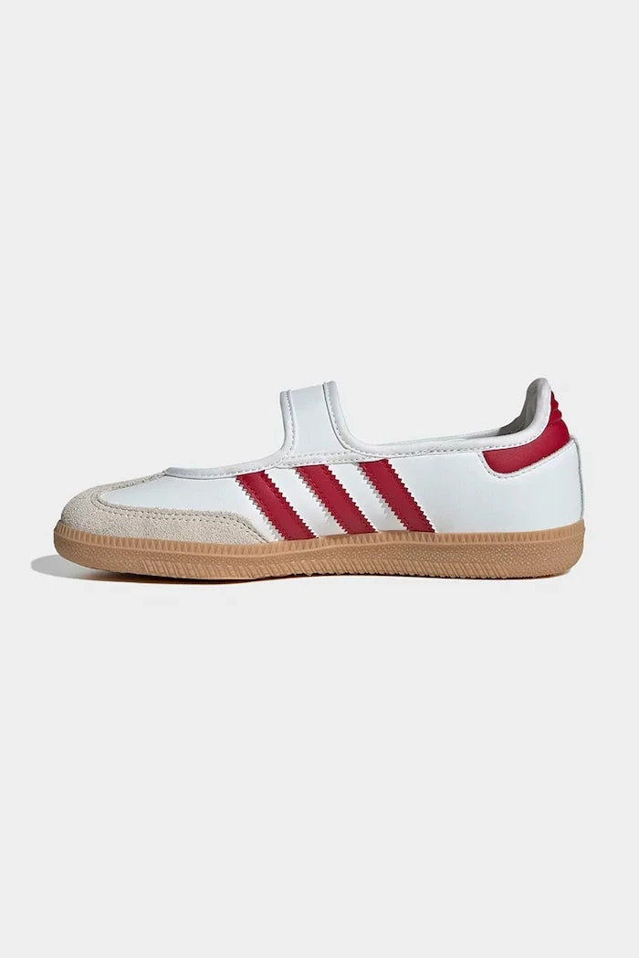 adidas Originals SAMBA JANE deri çocuk balerin ayakkabıları